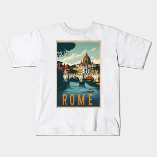 Rome Travel Poster Kids T-Shirt